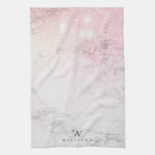 Aangepast roos van Marmer Glitter Theedoek (Verticaal)