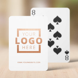 Aangepast Roos voor bevordering van zakelijke Logo Pokerkaarten