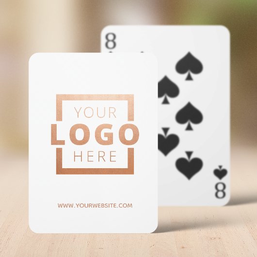 Aangepast Roos voor bevordering van zakelijke Logo Pokerkaarten