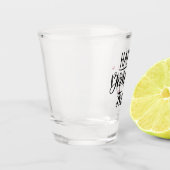 Aangepast Roos voor geboorte Gold Shot Glas (Links)