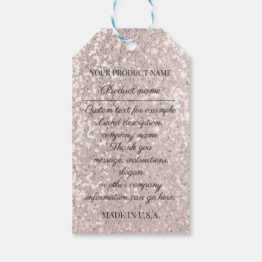 Aangepast Roos voor productbeschrijving Logo bedri Cadeaulabel (Achterkant)