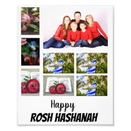 Aangepast Rosh Hashanah 8 Foto Collage Foto Afdruk