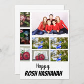 Aangepast Rosh Hashanah 8 Foto Collage Kaart (Voorkant / Achterkant)