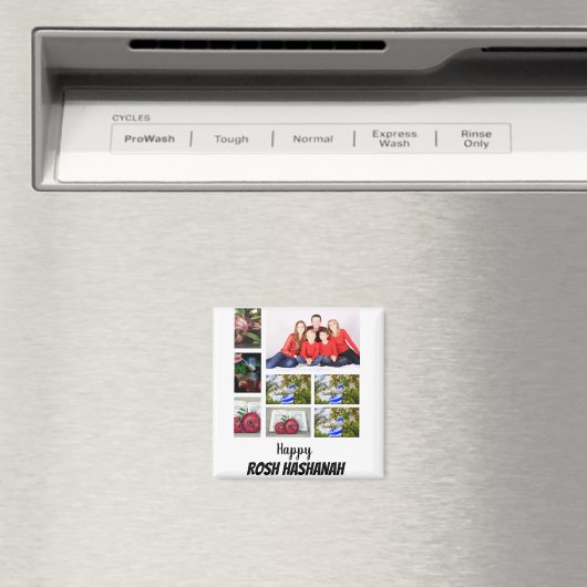 Aangepast Rosh Hashanah 8 Foto Collage Magneet (Insitu (Vaatwasser))