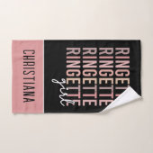 Aangepast rottenmeisje | Giften voor Ringette Play Handdoek (Handdoek)