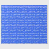 Aangepast Royal Blue All-Occasion inpakpapier (Vlak)