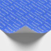 Aangepast Royal Blue All-Occasion inpakpapier (Hoek)