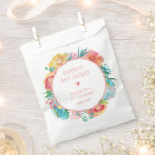 Aangepast roze Baby shower Bedankzakje (Geknipt)