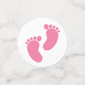 Aangepast roze Baby shower Confetti (Kleine voorkant)