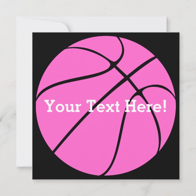 Aangepast roze Basketball (Voorkant)