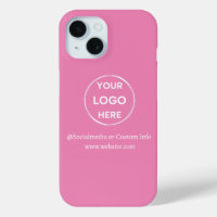 Aangepast roze bedrijfsmerk met Logo