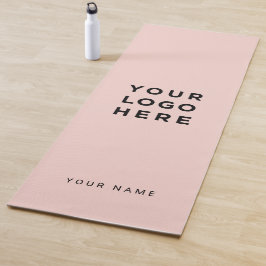 Aangepast roze bedrijfsnaam Instagram Yogamat
