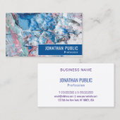 Aangepast roze blauw Paars Trendy Modern Abstract Visitekaartje (Voorkant / Achterkant)