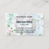 Aangepast roze blauwe groene rendy moderne Abstrac Visitekaartje (Achterkant)