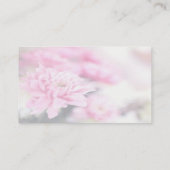 Aangepast roze bloemflesje visitekaartje (Achterkant)