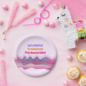 Aangepast roze Bord golfontwerp (Feest)