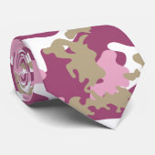 Aangepast roze Camo-Stropdas Stropdas (Opgerold)