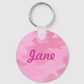 Aangepast roze Camouflage-Sleutelhanger Sleutelhanger (Voorkant)