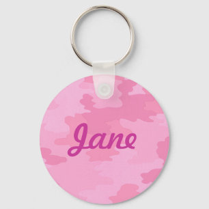 Aangepast roze Camouflage-Sleutelhanger Sleutelhanger