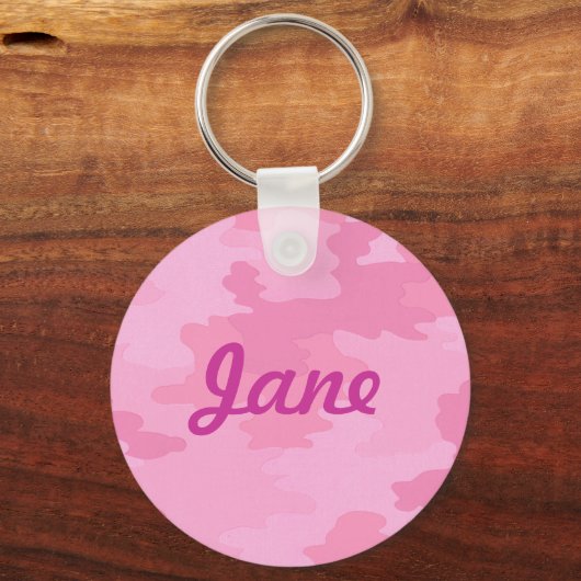 Aangepast roze Camouflage-Sleutelhanger Sleutelhanger (Voorkant)