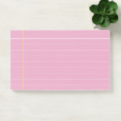 Aangepast roze en gele voering post-it® notes (Kantoor)