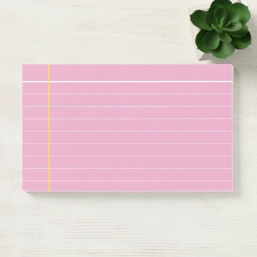 Aangepast roze en gele voering post-it® notes (Kantoor)