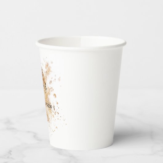 Aangepast roze en goudzoet 16 16e verjaardag papieren bekers (Links)