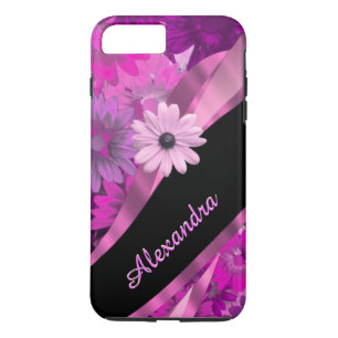 Aangepast  roze floreel patroon 	iPhone 8/7 plus hoesje