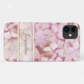 Aangepast roze goud Elegant gekleurde Floral Case-Mate iPhone Case (Achterkant (horizontaal))