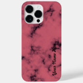Aangepast roze Jouw naam met marmer Editable, spec Case-Mate iPhone Case (Achterkant)