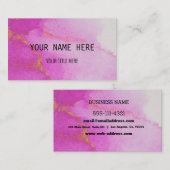Aangepast roze juweel visitekaartje (Voorkant / Achterkant)
