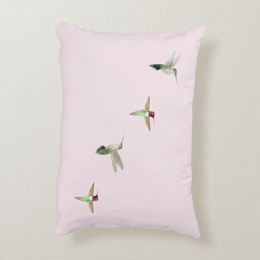 Aangepast roze kalkoenen accent kussen (Achterkant (Verticaal))