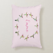 Aangepast roze kalkoenen accent kussen (Voorkant(Verticaal))