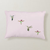 Aangepast roze kalkoenen accent kussen (Achterkant)