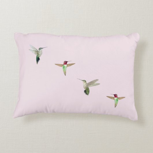 Aangepast roze kalkoenen accent kussen (Achterkant)