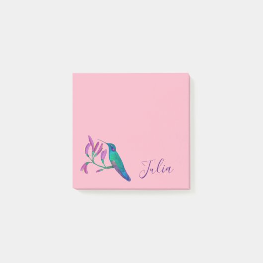 Aangepast roze kalkoenen post-it® notes (Voorkant)
