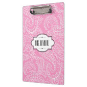 Aangepast roze klembord van Paisley (Links)