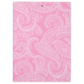 Aangepast roze klembord van Paisley (Achterkant)