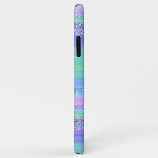 Aangepast roze kleuren groen Paarse striptiepatroo Case-Mate iPhone Case (Achterkant/rechts)