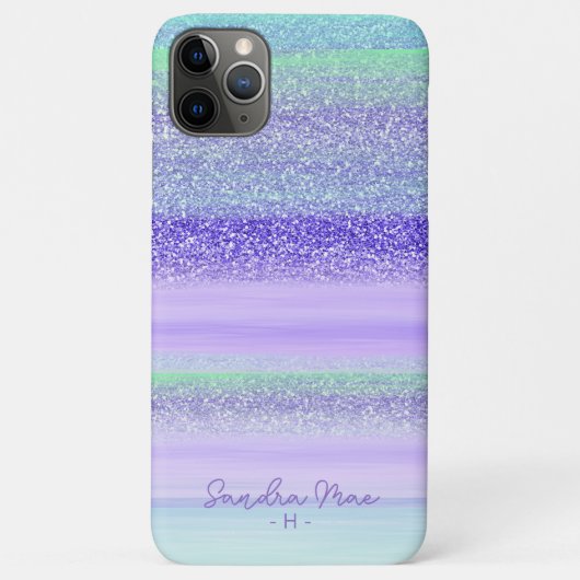 Aangepast roze kleuren groen Paarse striptiepatroo Case-Mate iPhone Case (Achterkant)