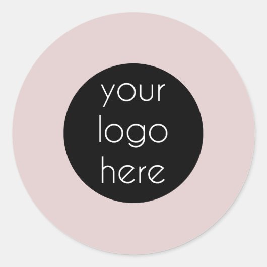 Aangepast roze label voor zakelijk Logo (Voorkant)