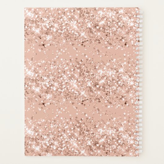 Aangepast roze leslokaal voor leslokaal met glitte planner (Achterkant)