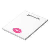 Aangepast roze lips-Notitieblok Notitieblok (Linkerzijde)