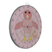 Aangepast roze marthday Girl Chick Dart Board Dartbord (Voorkant Links)