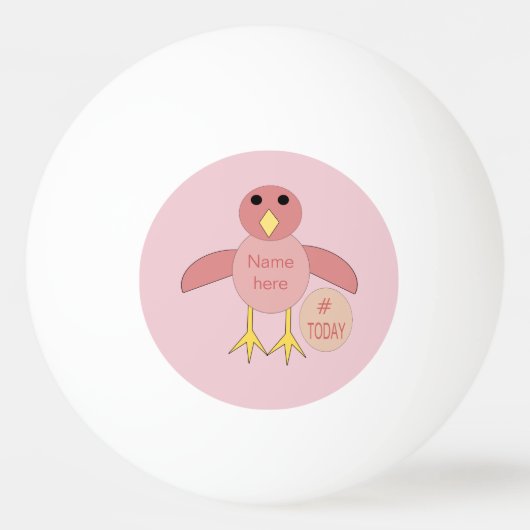 Aangepast roze meisje van 1000 pingpongbal (Voorkant)