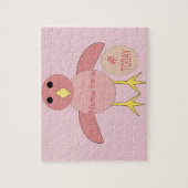 Aangepast roze meisje van 100 jaar legpuzzel (Verticaal)