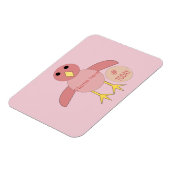 Aangepast roze meisje van 10 september Chick Magne Magneet (Linkerzijde)