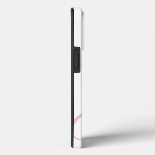 Aangepast roze monogram watermerk elegant Case-Mate iPhone case (Achterkant / Rechts)