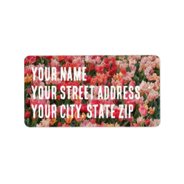 Aangepast roze onderbuisje etiket