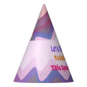 Aangepast roze partijtje Pet Feesthoedjes (Links)